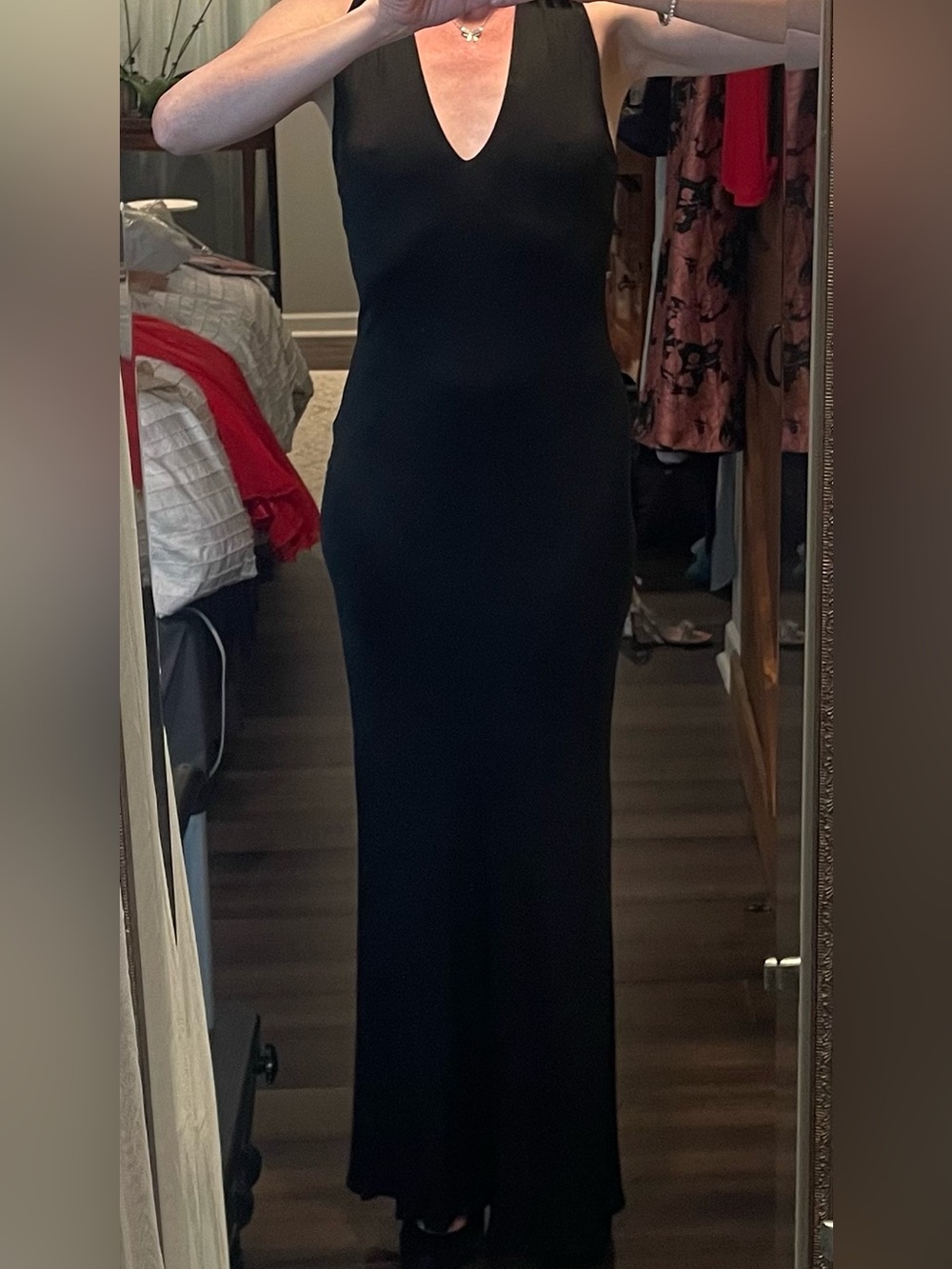 Versus Versace Elegant Black Backless Dress
